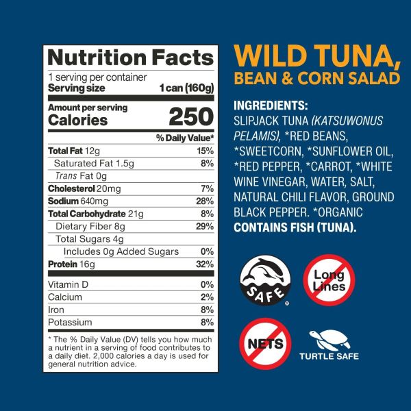 Wild Planet Wild Tuna Bean & Corn Salad - 5.6 oz