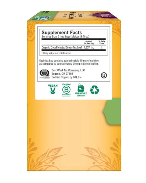 Yogi Tea Organic Pure Green Decaf Green Tea - 16 Tea Bags