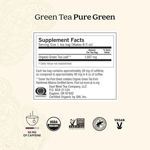 Yogi Tea Organic Pure Green Tea - 16 Tea Bags