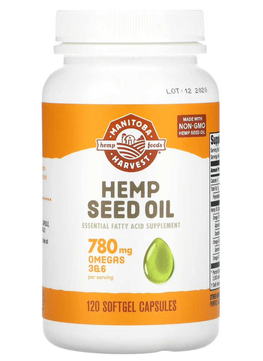 Manitoba Harvest Hemp seed Oil 120 Sgel - Organic Basic Food