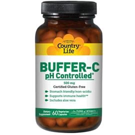 Country Life Buffer-C pH Controlled 500 mg 60 Vegetarian Capsules
