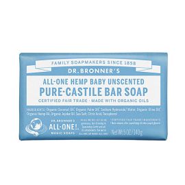 Dr. Bronner's All-One Pure-Castile Bar Soap Hemp Baby Unscented - 5 oz