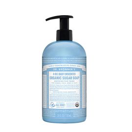 Dr. Bronner's Organic 4-in-1 Pump Soap Sugar 24 fl oz Baby Mild Unscented