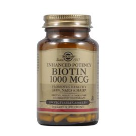 Solgar Biotin - 1000 mcg - 100 Vegetable Capsules