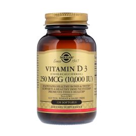 Solgar Vitamin D3 Cholecalciferol - 10000 IU - 120 Softgels