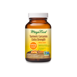 MegaFood Turmeric Curcumin Extra Strength Whole Body with Black Pepper - 90 Tablets