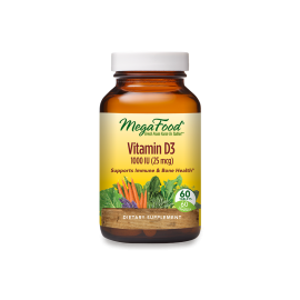 MegaFood Vitamin D3 Immune Support - 1000 IU (125 mcg) - 60 Tablets