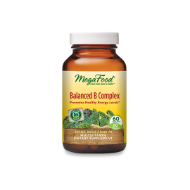 MegaFood Balanced B Complex with Vitamin B12, Vitamin B6 and Folate - 60 Tablets