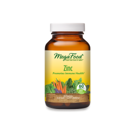 MegaFood Zinc Supplement - Immune Support - 60 Tablets