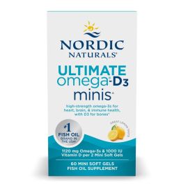 Nordic Naturals Ultimate Omega-D3 Minis Lemon - 1120 mg - 60 Softgels