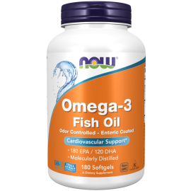 NOW Foods, Omega-3, 180 EPA / 120 DHA, 180 Softgels