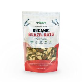 Organic Brazil Nuts, Raw, Whole | Non-GMO | Vegan | Gluten-Free - 16 oz