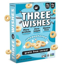 Three Wishes Gluten Free Protein Cereal, Unsweetened - 8.6 oz