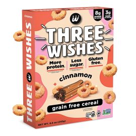 Three Wishes Gluten Free Protein Cereal, Cinnamon - 8.6 oz