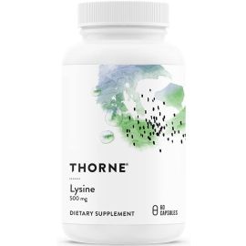 Thorne Research, Lysine, 500 mg, 60 Capsules