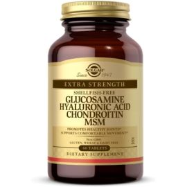 Solgar Glucosamine Hyaluronic Acid Chondroitin MSM Shellfish Free - 60 Tablets