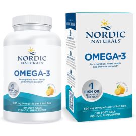 Nordic Naturals Omega-3 Lemon - 690 mg - 180 Softgels