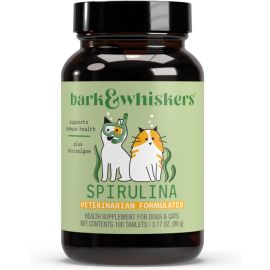 Dr. Mercola, Bark & Whiskers™, Spirulina, For Dogs & Cats, 180 Tablets, 3.17 oz (90 g)