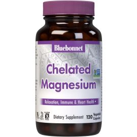 Bluebonnet Nutrition Chelated Magnesium - 200 mg - 120 Vegetable Capsules