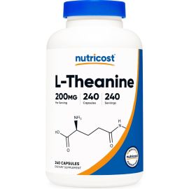 Nutricost, L-Theanine, 200 mg, 240 Capsules