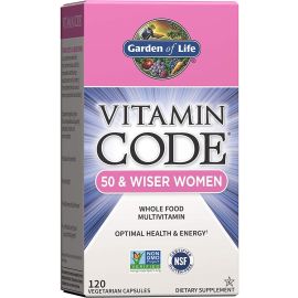 Garden of Life Vitamin Code® 50 & Wiser Women Whole Food Multivitamin - 120 Vegetarian Capsules