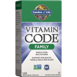 Garden of Life Vitamin Code Family 120 Vegetarian Capsules