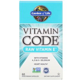 Garden of Life Vitamin Code RAW Vitamin E - 60 Vegetarian Capsules