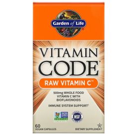 Garden of Life Vitamin Code RAW Vitamin C - 500 mg - 60 Vegan Capsules