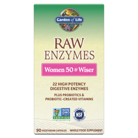 Garden of Life RAW Enzymes™ Women 50 & Wiser - 90 Vegetarian Capsules
