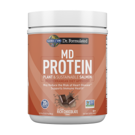 Dr. Formulated MD Protein Plant & Sustainable Salmon Fair Trade Rich Chocolate 24.19oz (686 g)