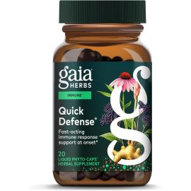 Gaia Herbs, Quick Defense®, 20 Vegan Liquid Phyto-Caps®
