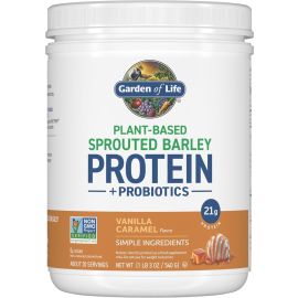 Garden of Life, Plant‑Based Sprouted Barley Protein + Probiotics, Chocolate, 1 lb 4 oz (564 g)