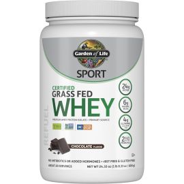 Garden of Life, Sport, Certified Grass Fed Whey, Chocolate, 23.28 oz (660 g)