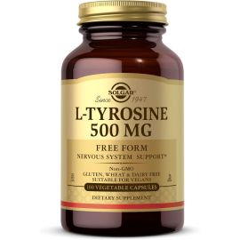 Solgar, L-Tyrosine, 500 mg, 100 Vegetable Capsules