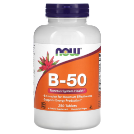 NOW Foods, B-50, 250 Tablets