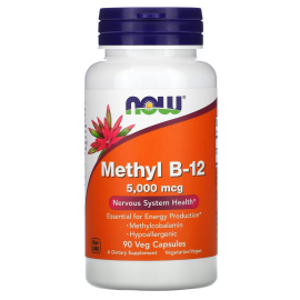 NOW Foods, Methyl B-12, 5,000 mcg, 90 Veg Capsules