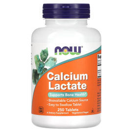 NOW Foods, Calcium Lactate, 250 Tablets