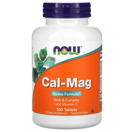 NOW Foods, Cal-Mag, Stress Formula, 100 Tablets