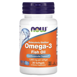 NOW Foods, Omega-3 Fish Oil, 1000 mg, 30 Softgels