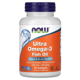 NOW Foods, Ultra Omega-3 Fish Oil, 90 Softgels