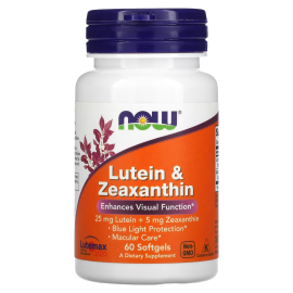 NOW Foods, Lutein & Zeaxanthin, 60 Softgels