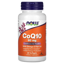NOW Foods, CoQ10, 60 mg, 60 Softgels