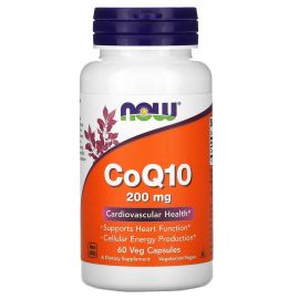 Now Foods CoQ10 200 mgs 60 Veg Capsules