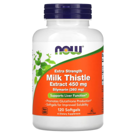 NOW Foods, Milk Thistle Extract, Extra Strength, 450 mg, 120 Softgels