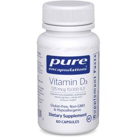Pure Encapsulations Vitamin D3 5000 IU 60 Capsules