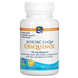 Nordic Naturals, Nordic CoQ10, Ubiquinol, 100 mg, 60 Soft Gels