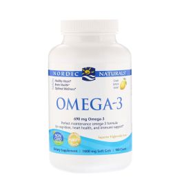 Nordic Naturals Omega-3 Lemon - 690 mg - 180 Softgels