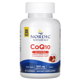 Nordic Naturals CoQ10 Gummies Strawberry - 100 mg - 60 Gummies
