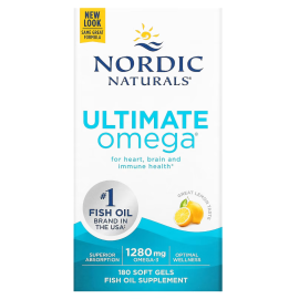 Nordic Naturals Ultimate Omega Lemon - 1280 mg - 180 Softgels