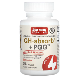 Jarrow Formulas, Ubiquinol, QH-Absorb + PQQ, 60 Softgels